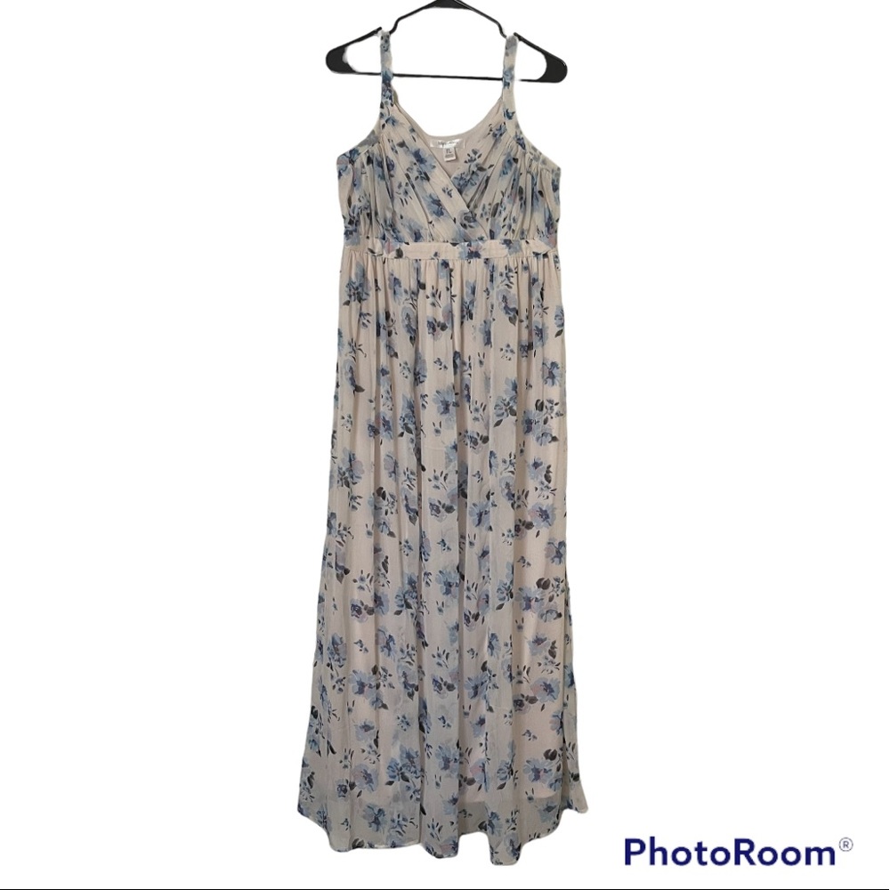 MOTHERHOOD MATERNITY EMPIRE SEAM MATERNITY MAXI DRESS SIZE SMALL. - Picture 2 of 6